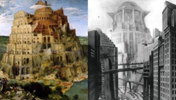 La torre de Babel, de Pieter Bruegel Metrópolis, de Fritz Lang